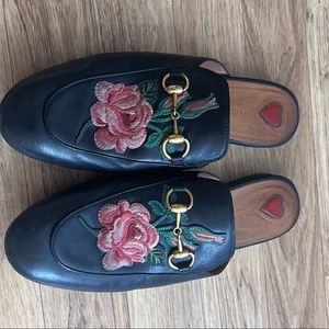 Gucci Leather Mules 💯 Authentic